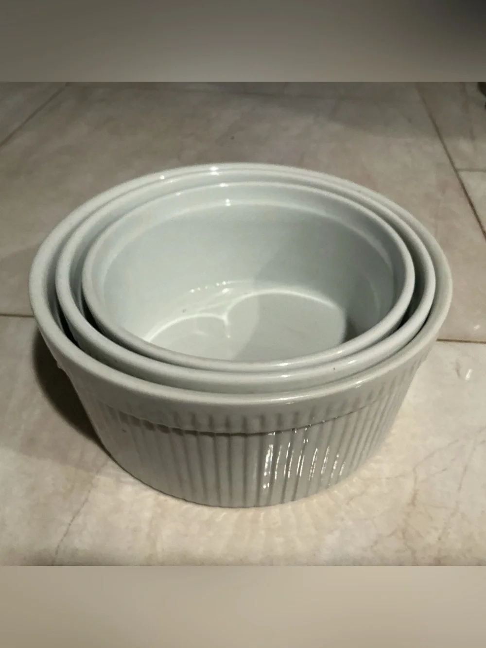 Apilco Porcelain Soufflé Nested Set -Oven Safe